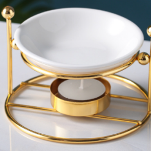 Simple Gold Round Burner