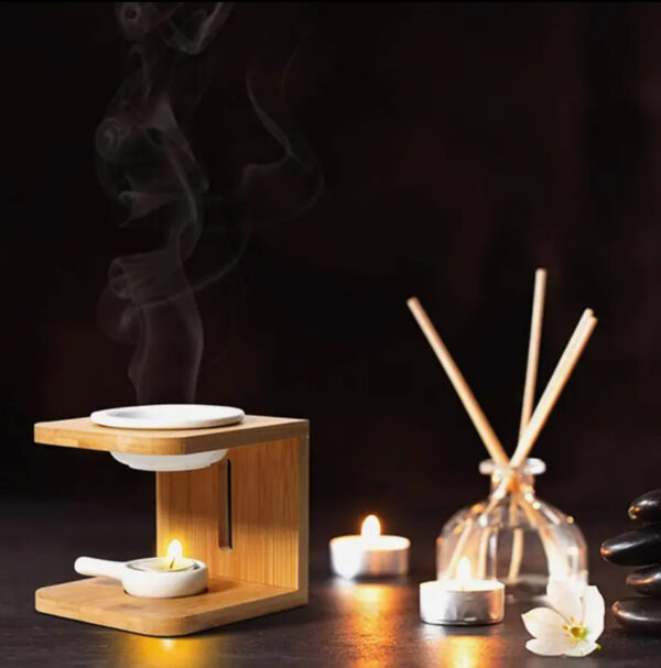 100ml Wooden Essential Oil Burner - Image 3